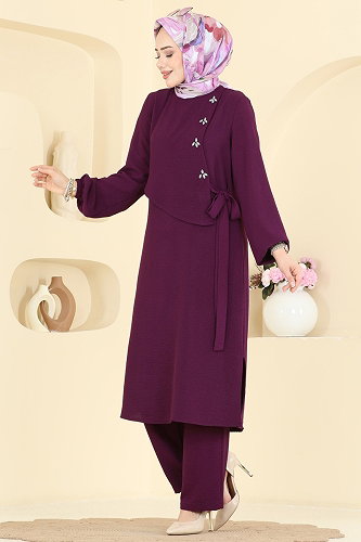 moda selvim Combined 2883SLK540 Damson - Thumbnail