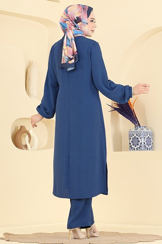 moda selvim طقم ازرق 2883SLK540 - Thumbnail