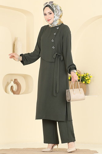 moda selvim Combined 2883SLK540 Khaki - Thumbnail