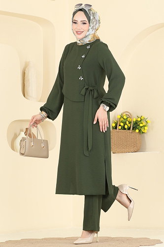 moda selvim Combined 2883SLK540 Khaki - Thumbnail