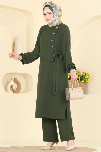 S.L.K. - طقم اخضر عفني 2883SLK540