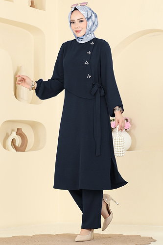 moda selvim Combined 2883SLK540 Navy Blue - Thumbnail