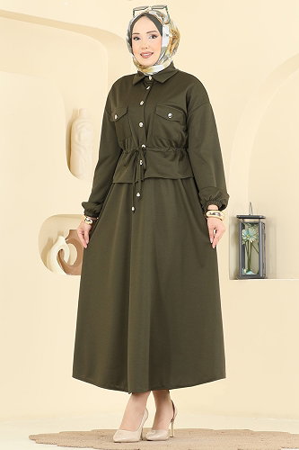 moda selvim Combined 2887SLK540 Khaki - Thumbnail