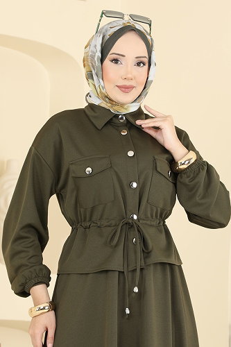 moda selvim Combined 2887SLK540 Khaki - Thumbnail