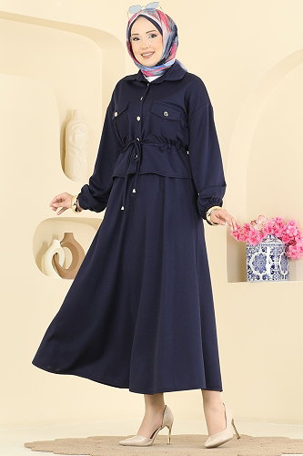 moda selvim Combined 2887SLK540 Navy Blue - Thumbnail