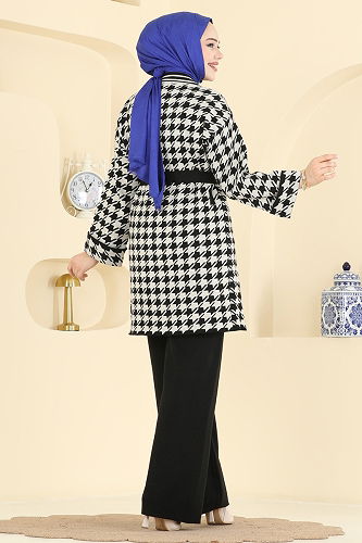 moda selvim طقم أسود 2893KLB1050 - Thumbnail