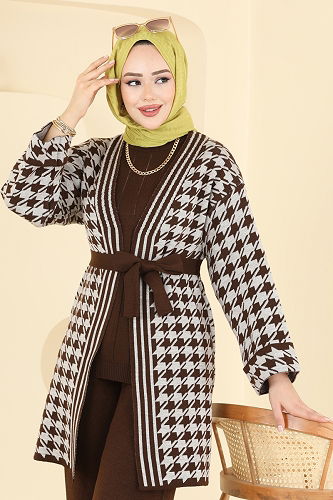 moda selvim طقم بني 2893KLB1050 - Thumbnail