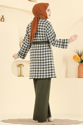 moda selvim طقم اخضر عفني 2893KLB1050 - Thumbnail