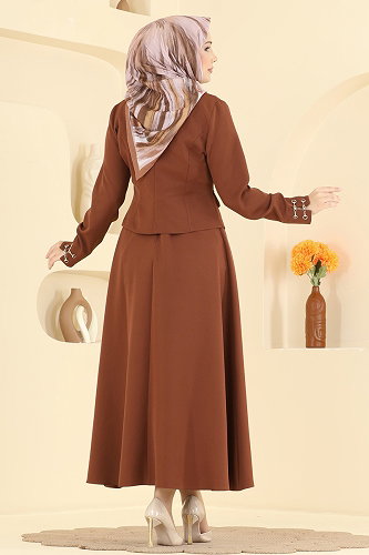 moda selvim Combined 2896SLK540 Brown - Thumbnail