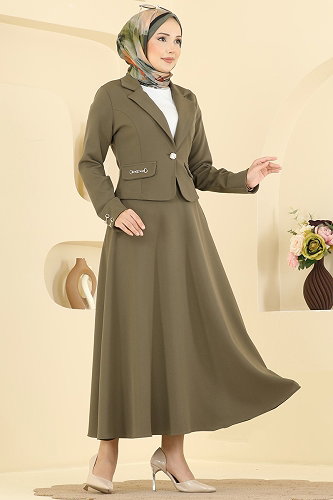 moda selvim Combined 2896SLK540 Khaki - Thumbnail