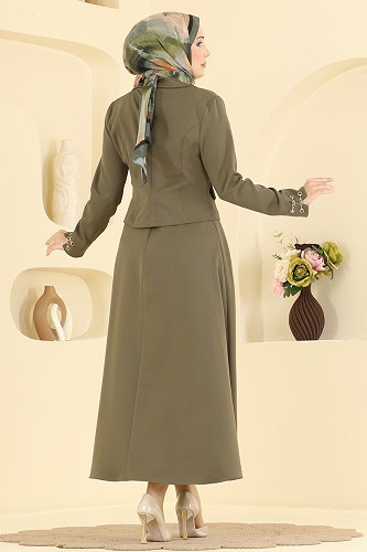 moda selvim Combined 2896SLK540 Khaki - Thumbnail