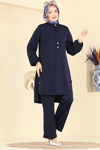 moda selvim Combined 2897SLK540 Navy Blue - Thumbnail