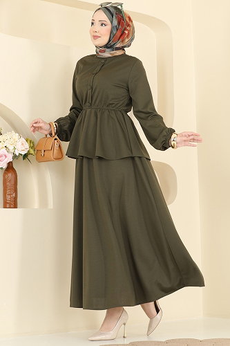 moda selvim طقم اخضر عفني 2899SLK540 - Thumbnail