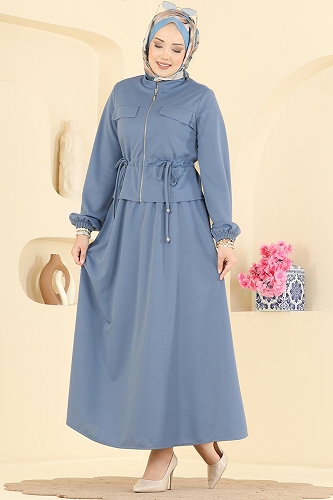 moda selvim طقم أزرق 2901SLK540 - Thumbnail