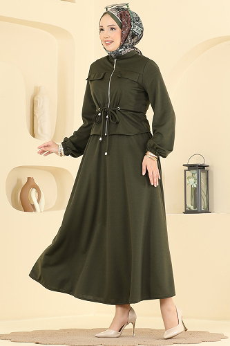 moda selvim Combined 2901SLK540 Khaki - Thumbnail
