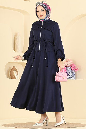 moda selvim طقم كحلي 2901SLK540 - Thumbnail