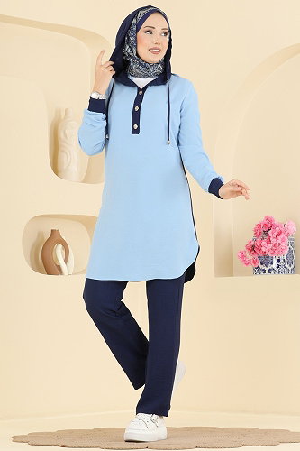 moda selvim طقم كحلي 2905SLK540 - Thumbnail