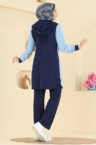 moda selvim طقم كحلي 2905SLK540 - Thumbnail