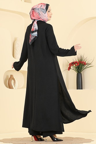 moda selvim طقم أسود 2906SLK540 - Thumbnail