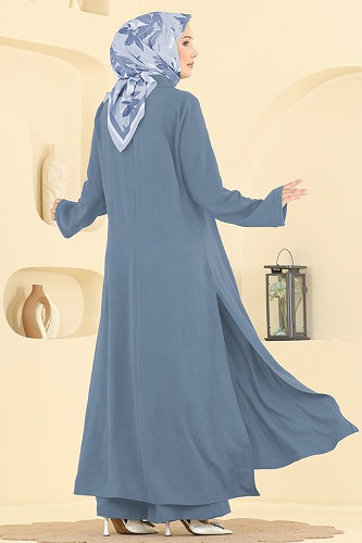 moda selvim طقم أزرق 2906SLK540 - Thumbnail