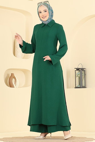 moda selvim طقم زيتي 2906SLK540 - Thumbnail