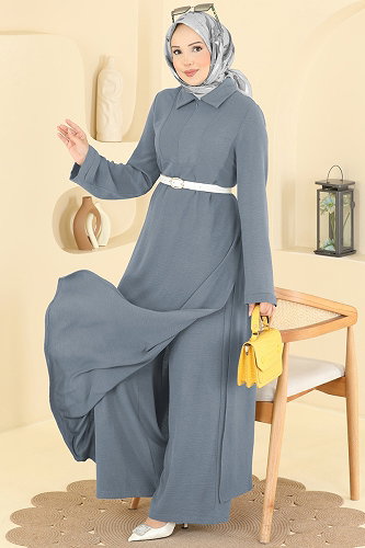 moda selvim طقم رمادي 2906SLK540 - Thumbnail