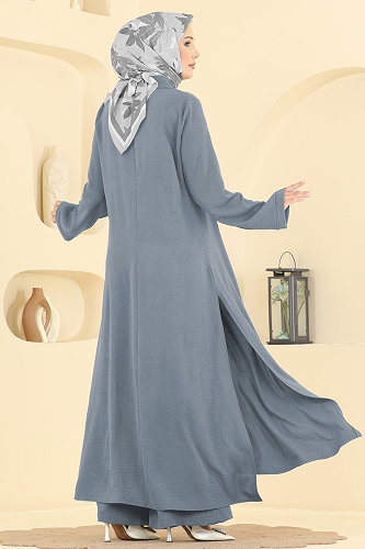 moda selvim طقم رمادي 2906SLK540 - Thumbnail