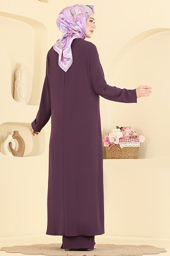 moda selvim Combined 2907SLK540 Dark Lilac - Thumbnail