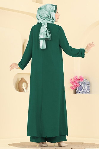 moda selvim طقم زيتي 2907SLK540 - Thumbnail