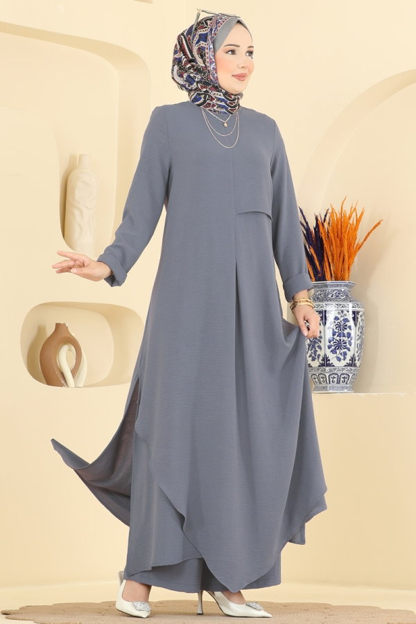 Modaselvim الاطقم طقم رمادي 2907SLK540
