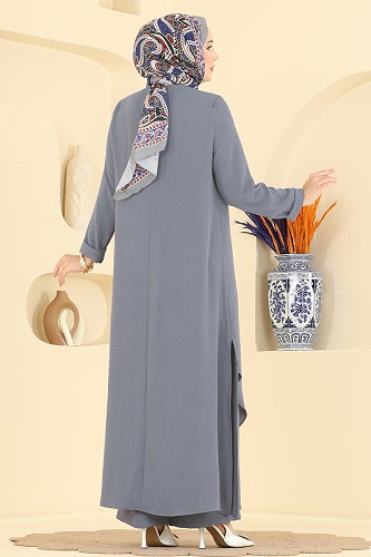 moda selvim طقم رمادي 2907SLK540 - Thumbnail
