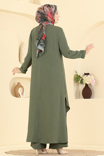 moda selvim طقم اخضر عفني 2907SLK540 - Thumbnail