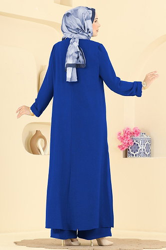 moda selvim طقم نيلي 2907SLK540 - Thumbnail