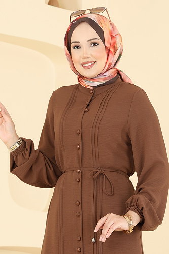 moda selvim طقم بني وبيج 2908SLK540 - Thumbnail