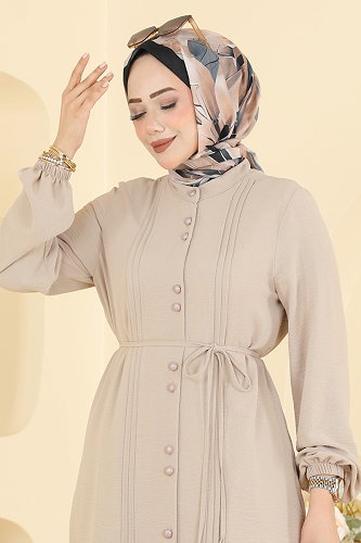 moda selvim طقم بيج واسود 2908SLK540 - Thumbnail