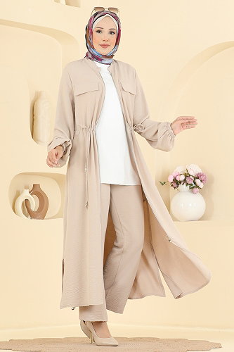 moda selvim Combined 2911SLK540 Cream - Thumbnail