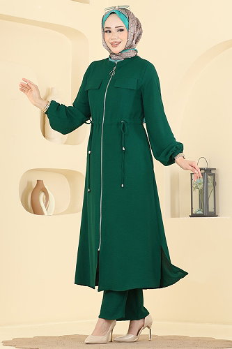 moda selvim طقم زيتي 2911SLK540 - Thumbnail