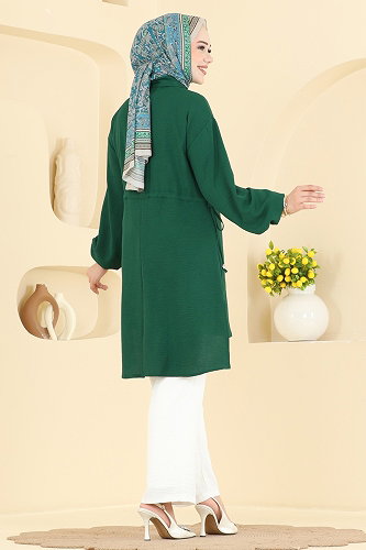 moda selvim Combined 2912SLK540 Emerald & Ecru - Thumbnail