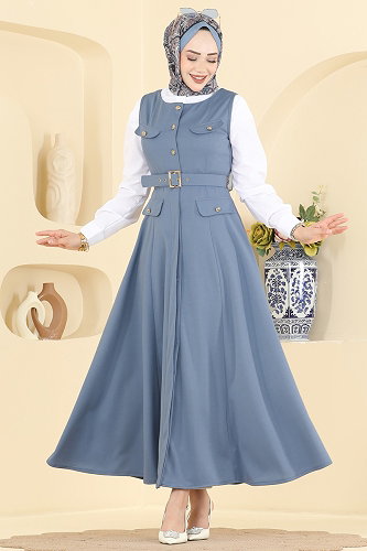 moda selvim طقم أزرق فاتح 2913SL432 - Thumbnail