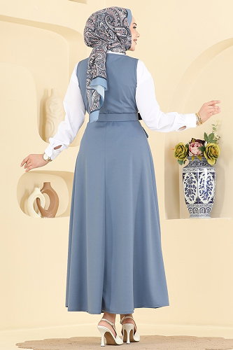 moda selvim طقم أزرق فاتح 2913SL432 - Thumbnail