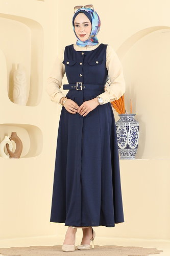 moda selvim طقم كحلي 2913SL432 - Thumbnail