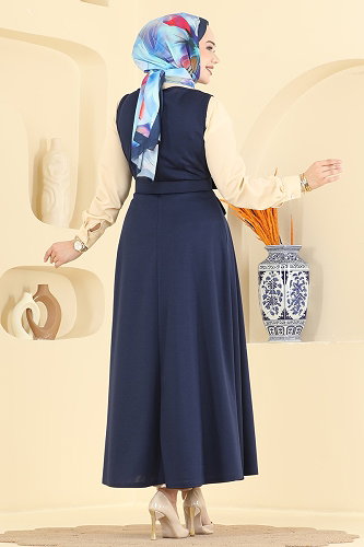 moda selvim طقم كحلي 2913SL432 - Thumbnail