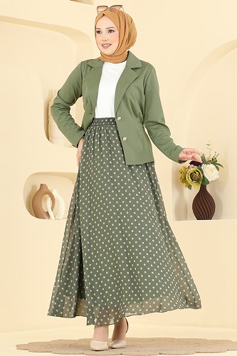 moda selvim Combined 2917SLK540 Almond Green - Thumbnail