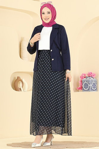 moda selvim Combined 2917SLK540 Navy Blue - Thumbnail