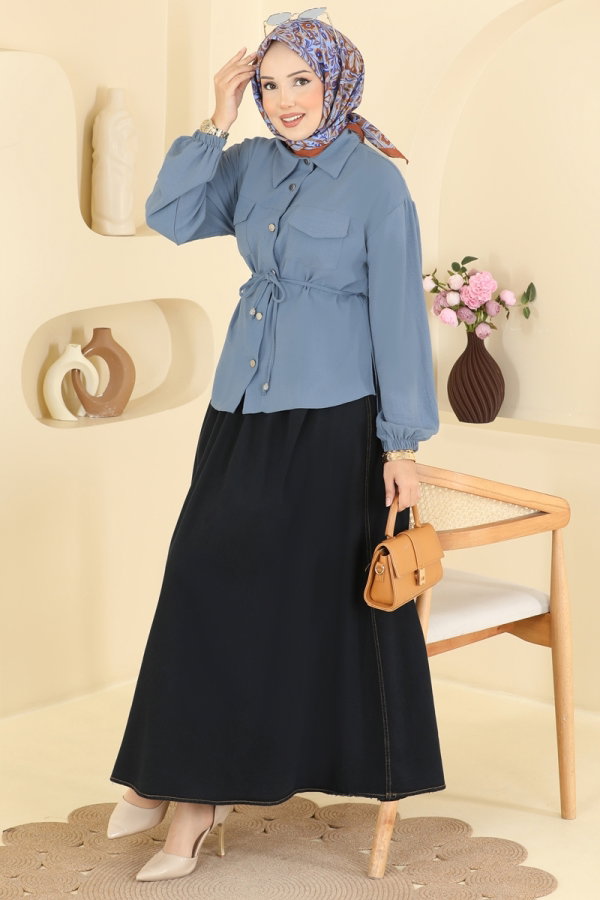 Modaselvim الاطقم طقم أزرق & كحلي غامق 2921SLK540