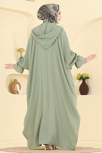 moda selvim طقم أخضر عشبي 2925SLK540 - Thumbnail