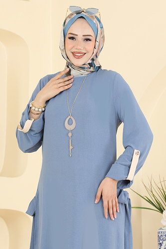 moda selvim Combined 2930SL432 Blue&Stone - Thumbnail
