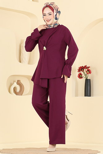 moda selvim Combined 2931SL432 Burgundy - Thumbnail
