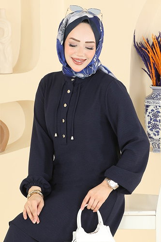 moda selvim طقم كحلي 2933SL432 - Thumbnail