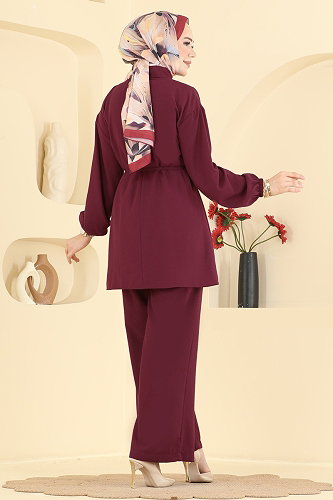 moda selvim Combined 2934SL432 Burgundy - Thumbnail